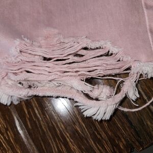 Mossimo Pink Distressed Boyfriend Crop Jeans Size 4/27